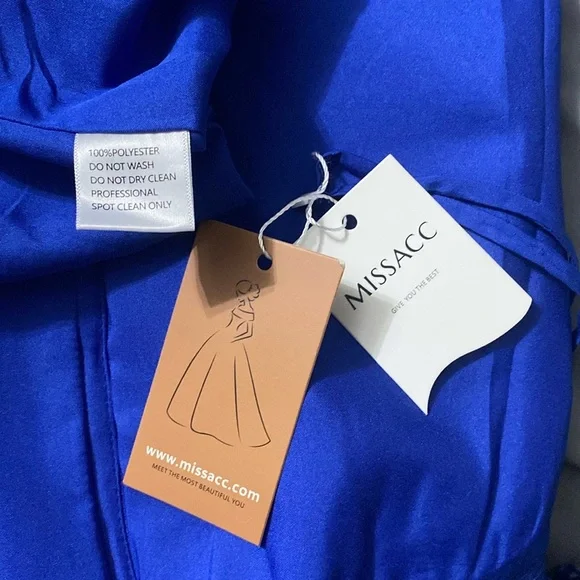 Royal Blue Lace Formal Gown Size 14 Plus Elegant Maxi Dress - Picture 14 of 15